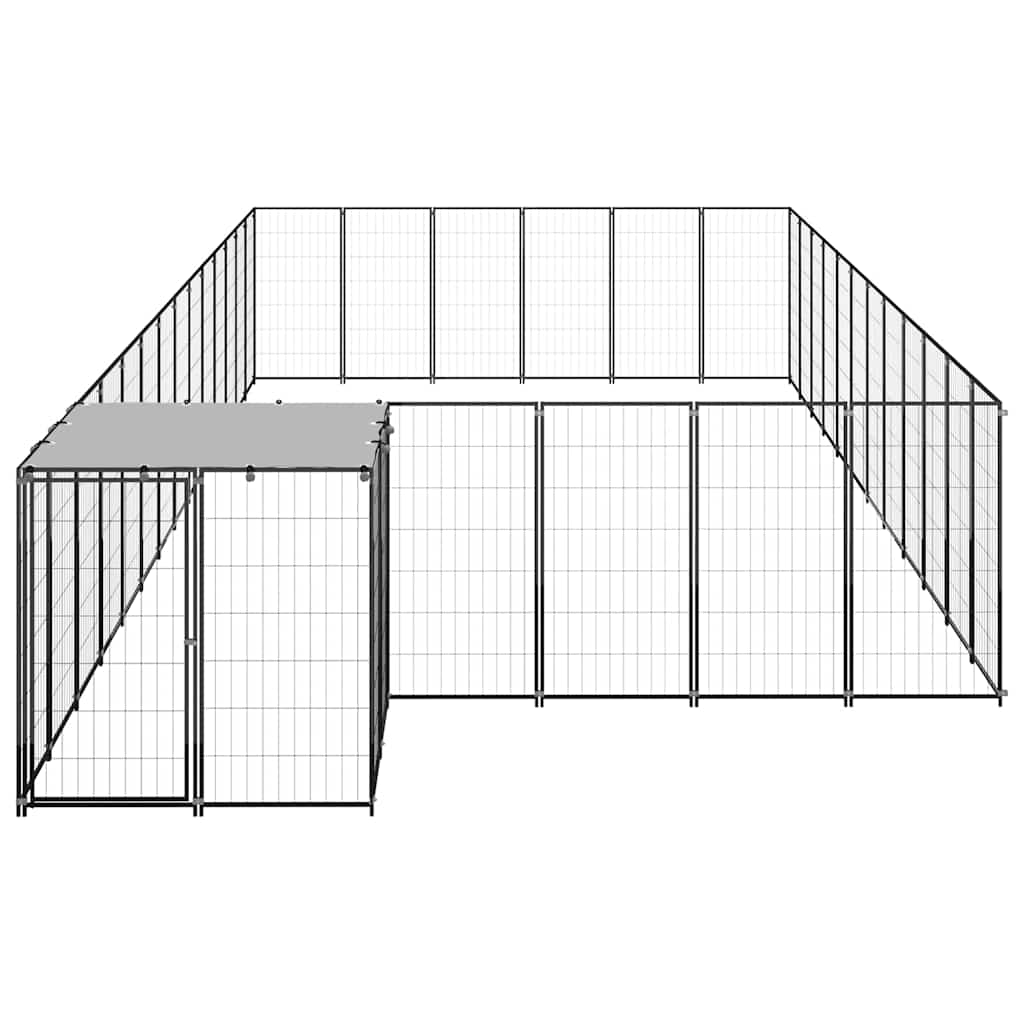 Hundezwinger Schwarz 26,62 m² Stahl