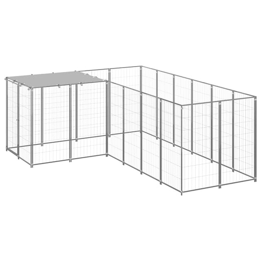 Hundezwinger Silbern 4,84 m² Stahl