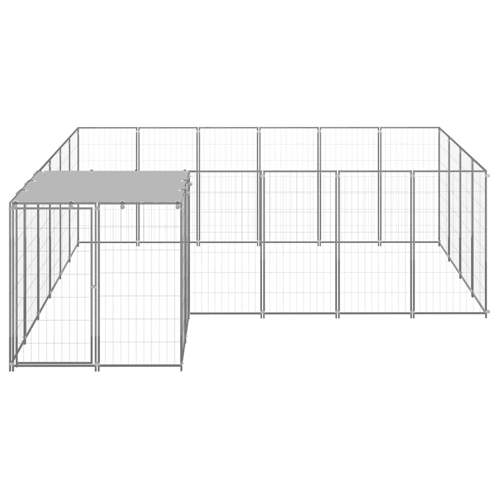 Hundezwinger Silbern 8,47 m² Stahl