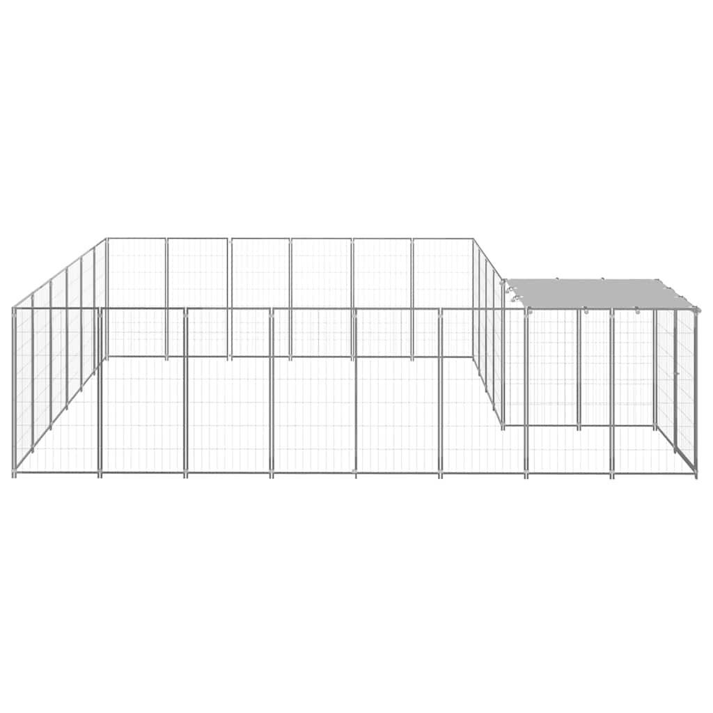 Hundezwinger Silbern 12,1 m² Stahl