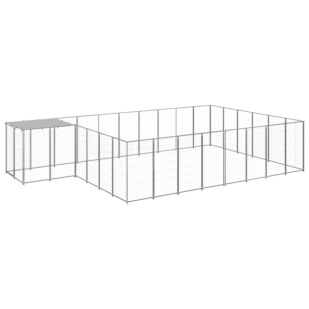 Hundezwinger Silbern 15,73 m² Stahl