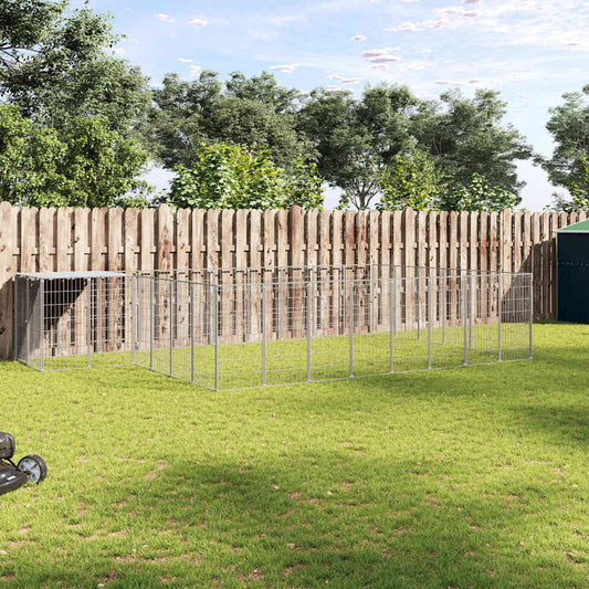 Hundezwinger Silbern 15,73 m² Stahl