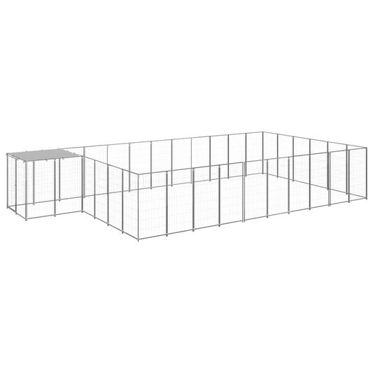 Hundezwinger Silbern 19,36 m² Stahl