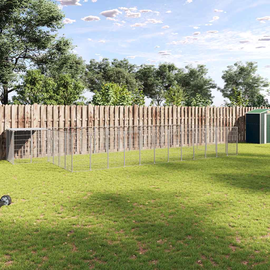 Hundezwinger Silbern 22,99 m² Stahl