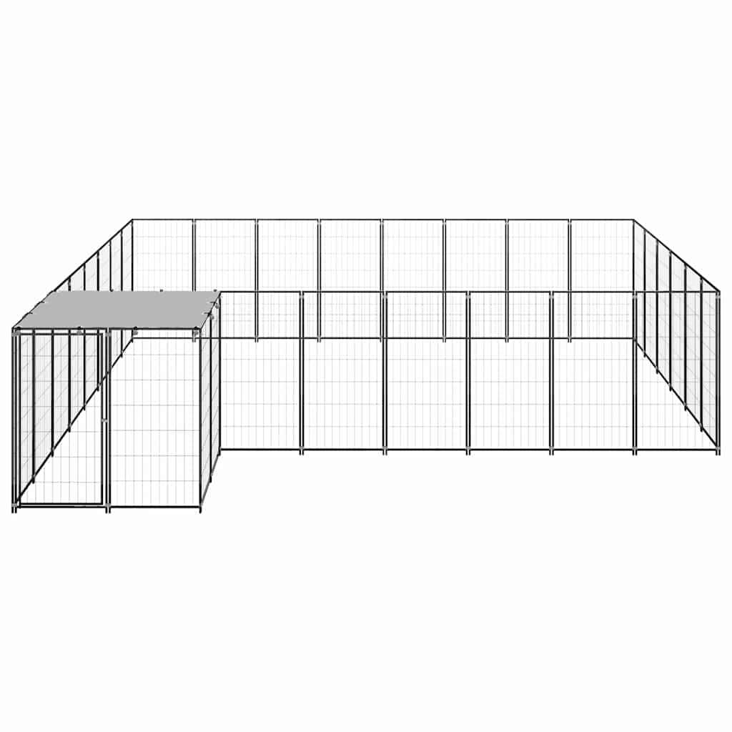Hundezwinger Schwarz 15,73 m² Stahl