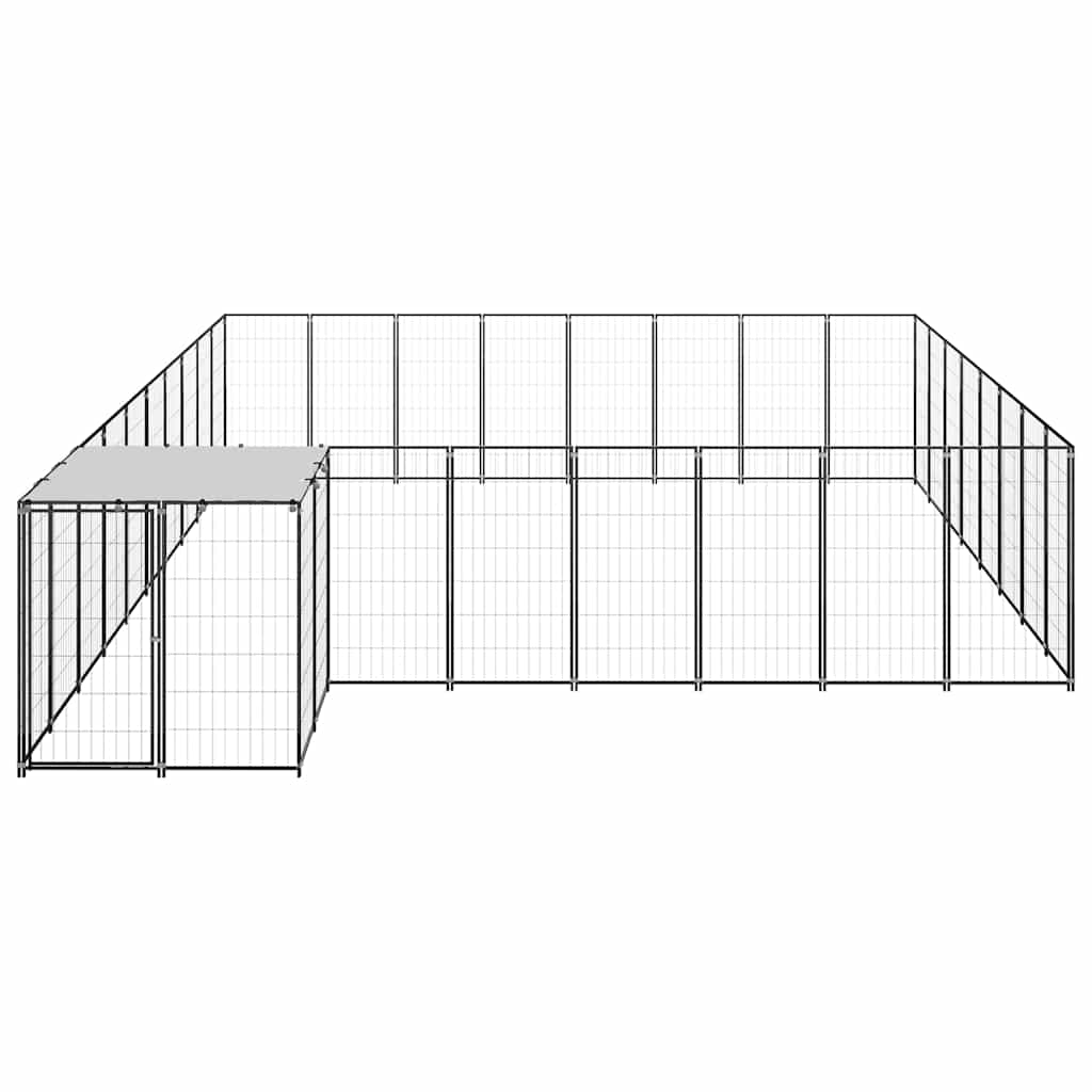 Hundezwinger Schwarz 20,57 m² Stahl