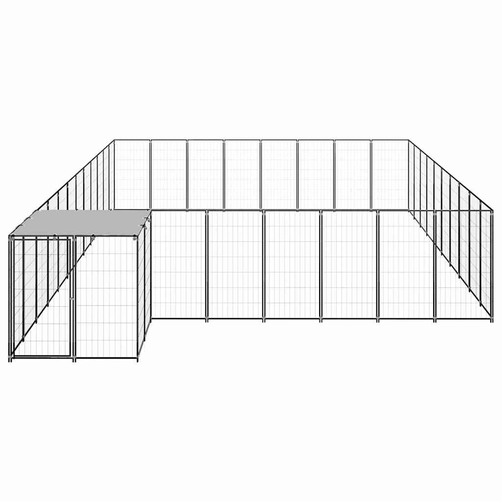 Hundezwinger Schwarz 25,41 m² Stahl