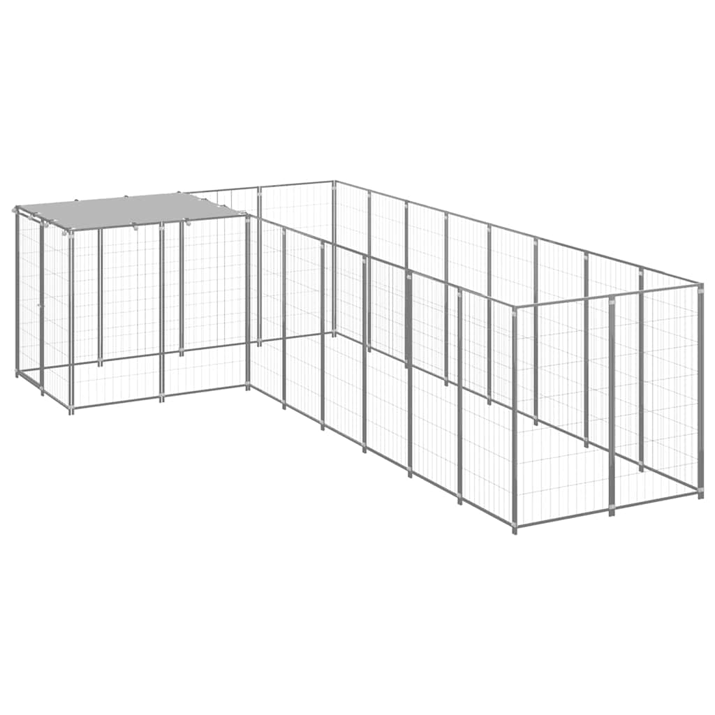 Hundezwinger Silbern 6,05 m² Stahl