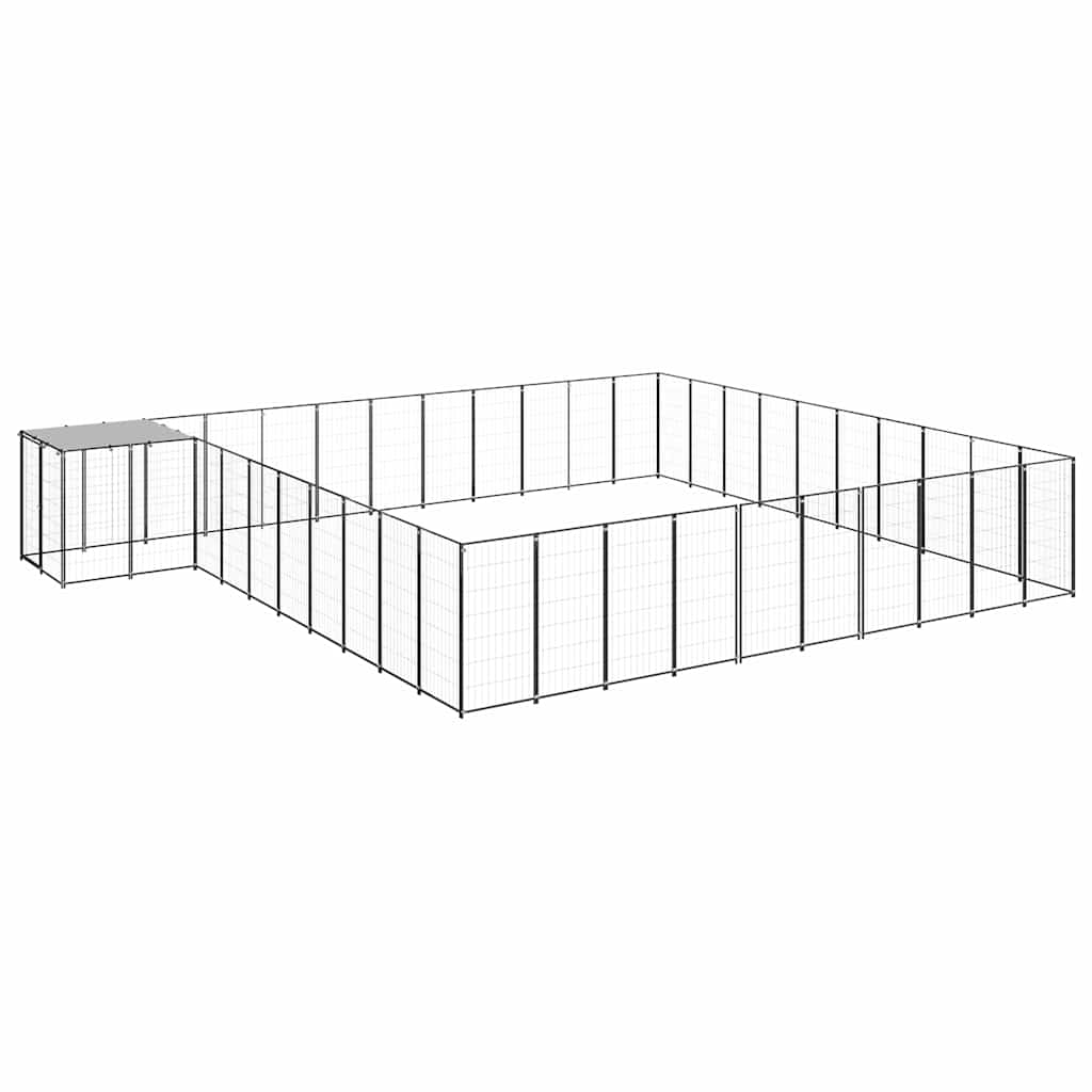 Hundezwinger Schwarz 31,46 m² Stahl