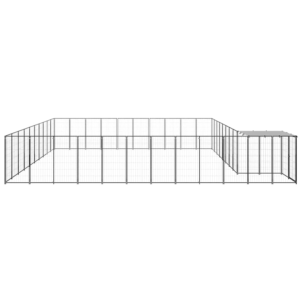 Hundezwinger Schwarz 31,46 m² Stahl
