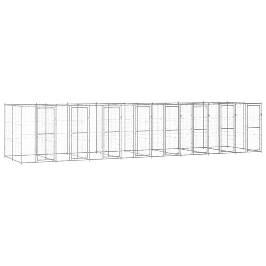 Outdoor-Hundezwinger Verzinkter Stahl 19,36 m²