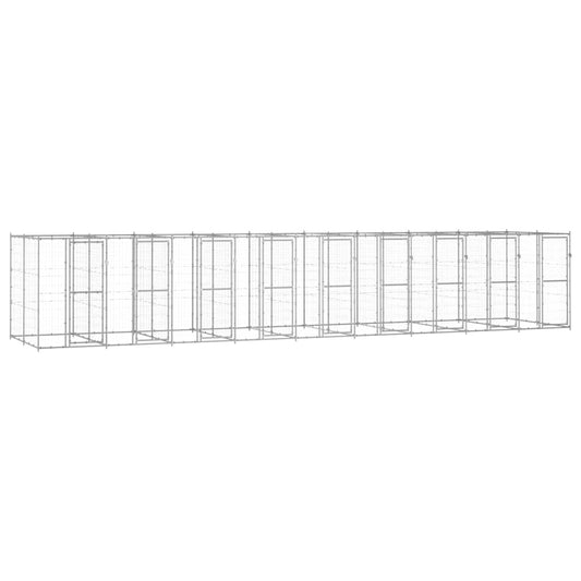 Outdoor-Hundezwinger Verzinkter Stahl 21,78 m²