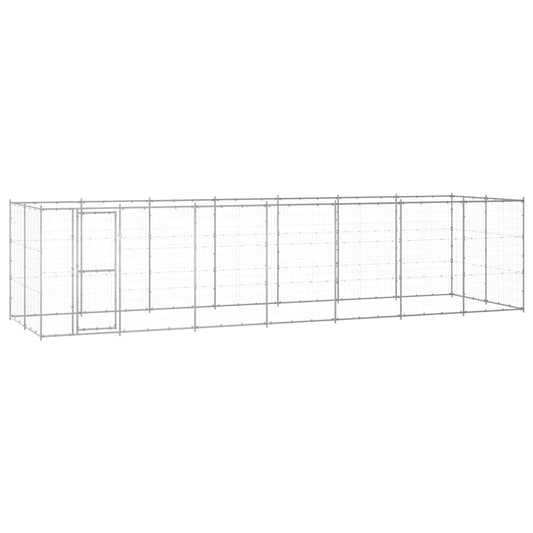 Outdoor-Hundezwinger Verzinkter Stahl 16,94 m²