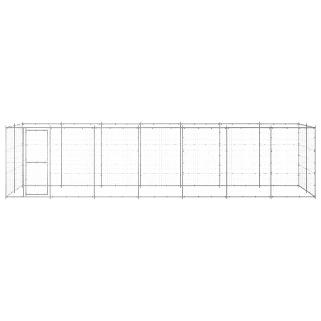 Outdoor-Hundezwinger Verzinkter Stahl 16,94 m²