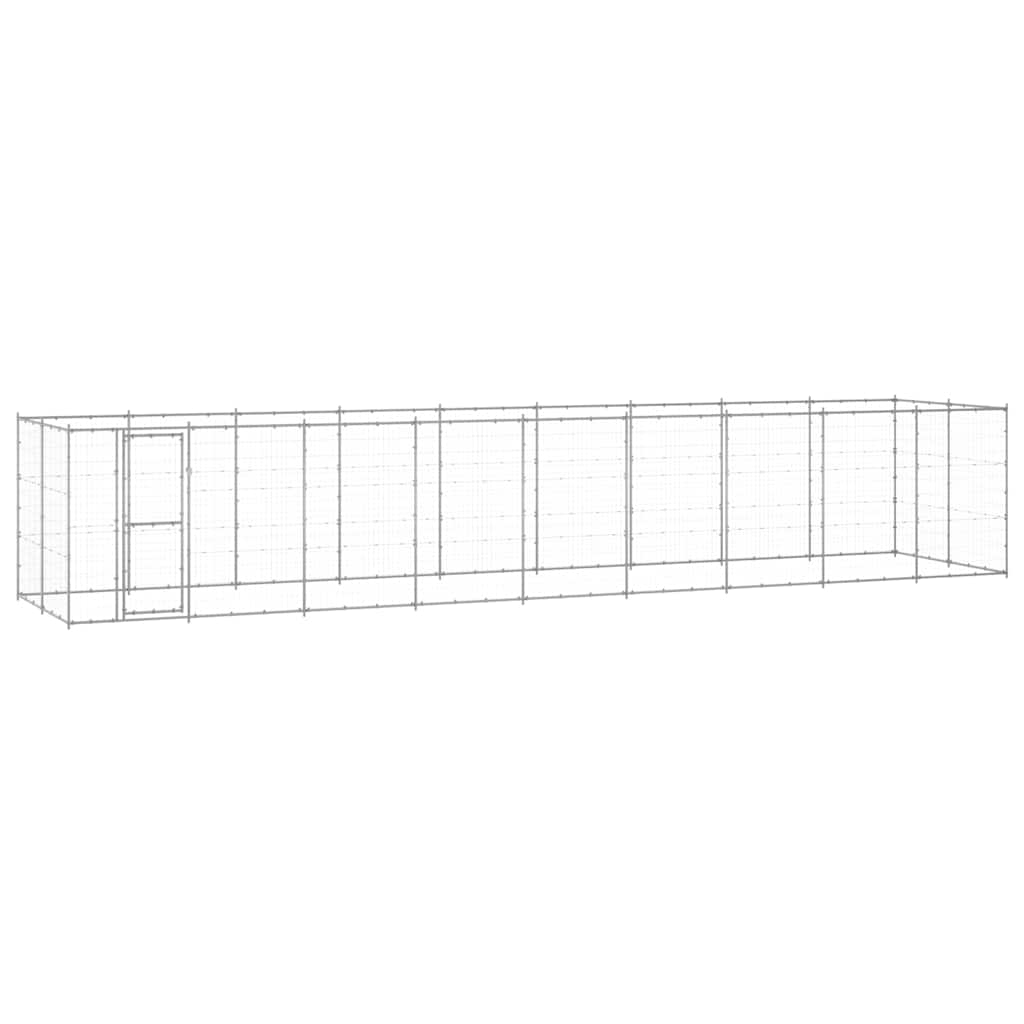 Outdoor-Hundezwinger Verzinkter Stahl 21,78 m²