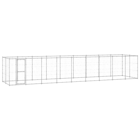 Outdoor-Hundezwinger Verzinkter Stahl 21,78 m²