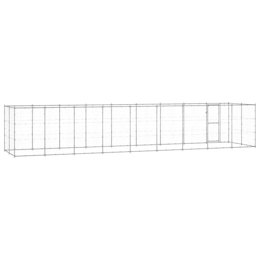 Outdoor-Hundezwinger Verzinkter Stahl 21,78 m²
