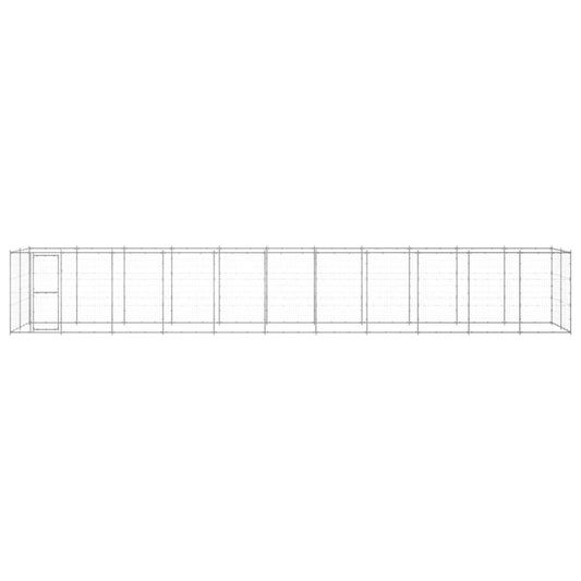 Outdoor-Hundezwinger Verzinkter Stahl 26,62 m²