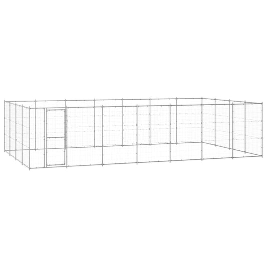 Outdoor-Hundezwinger Verzinkter Stahl 33,88 m²
