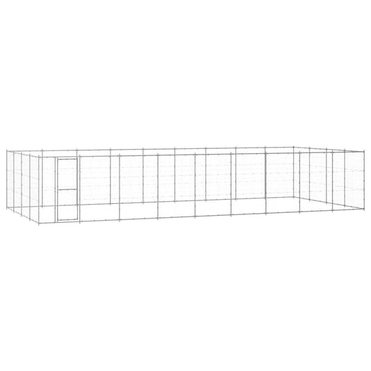 Outdoor-Hundezwinger Verzinkter Stahl 43,56 m²