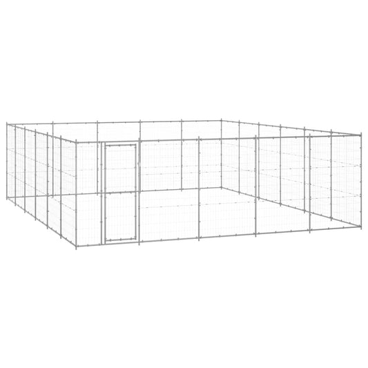 Outdoor-Hundezwinger Verzinkter Stahl 36,3 m²