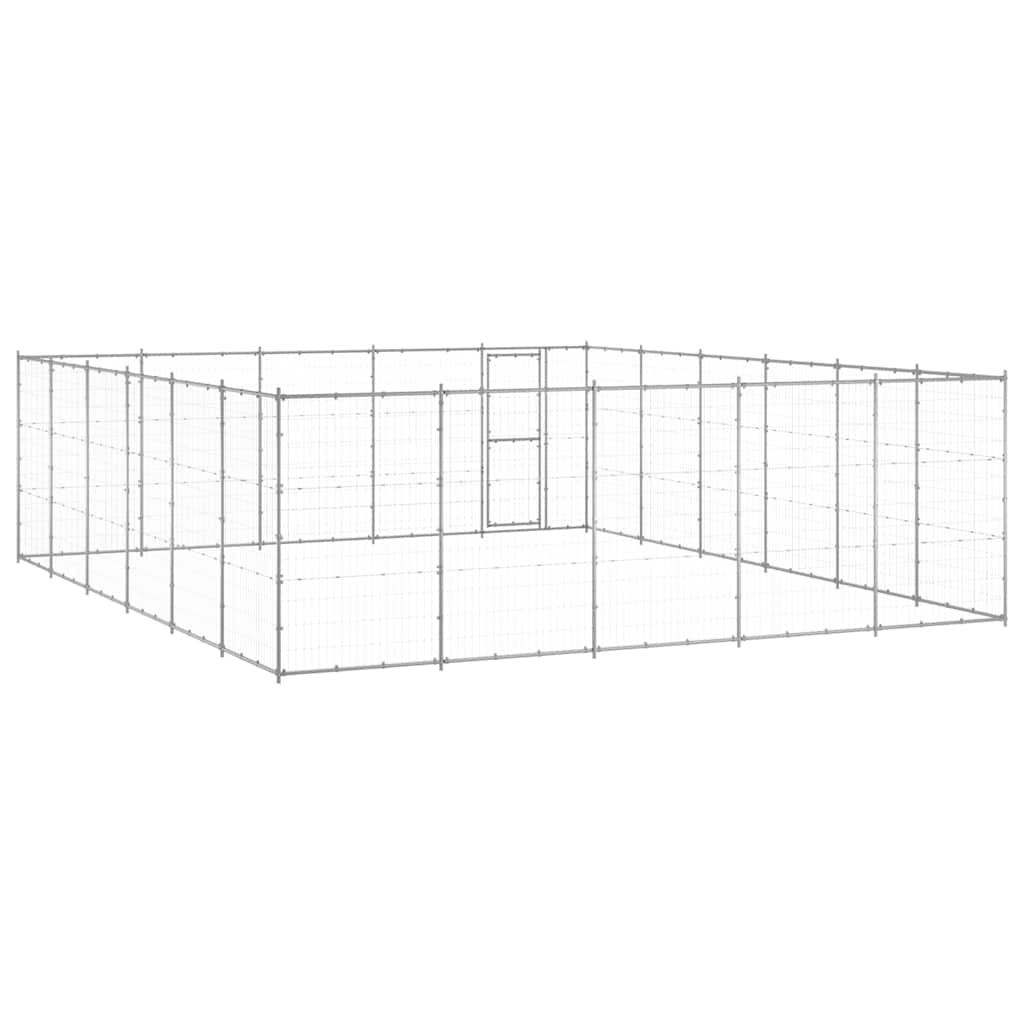 Outdoor-Hundezwinger Verzinkter Stahl 36,3 m²