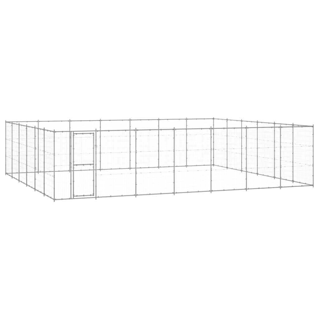 Outdoor-Hundezwinger Verzinkter Stahl 50,82 m²