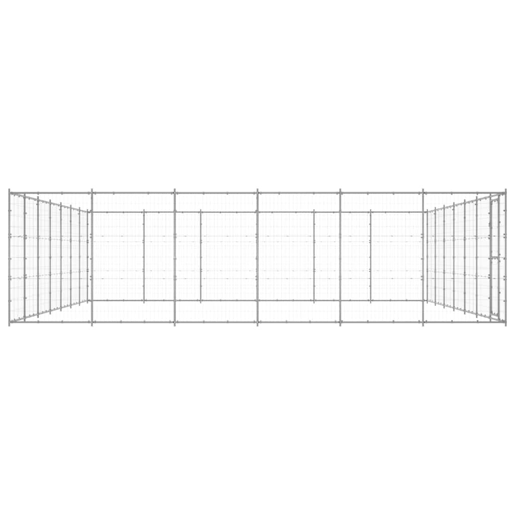 Outdoor-Hundezwinger Verzinkter Stahl 50,82 m²