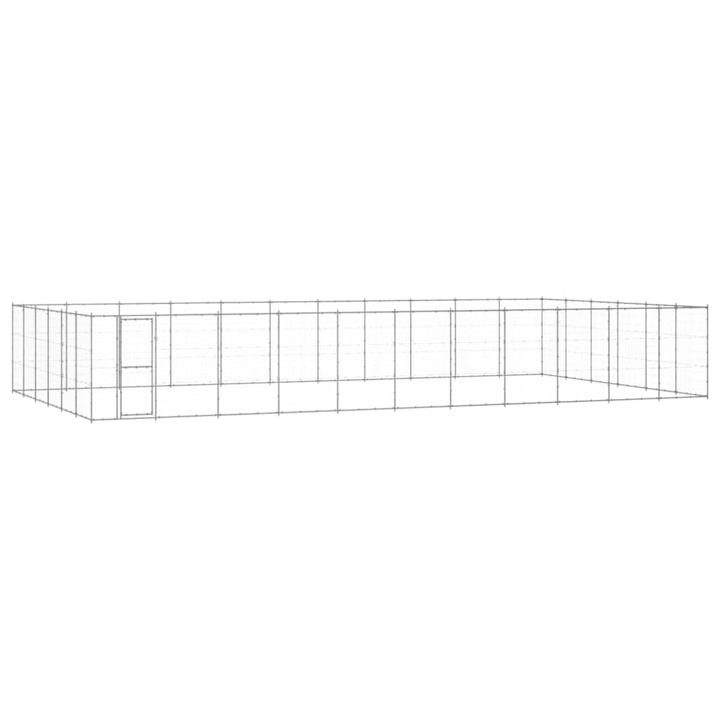 Outdoor-Hundezwinger Verzinkter Stahl 79,86 m²