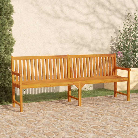 Gartenbank 219 cm Massivholz Akazie