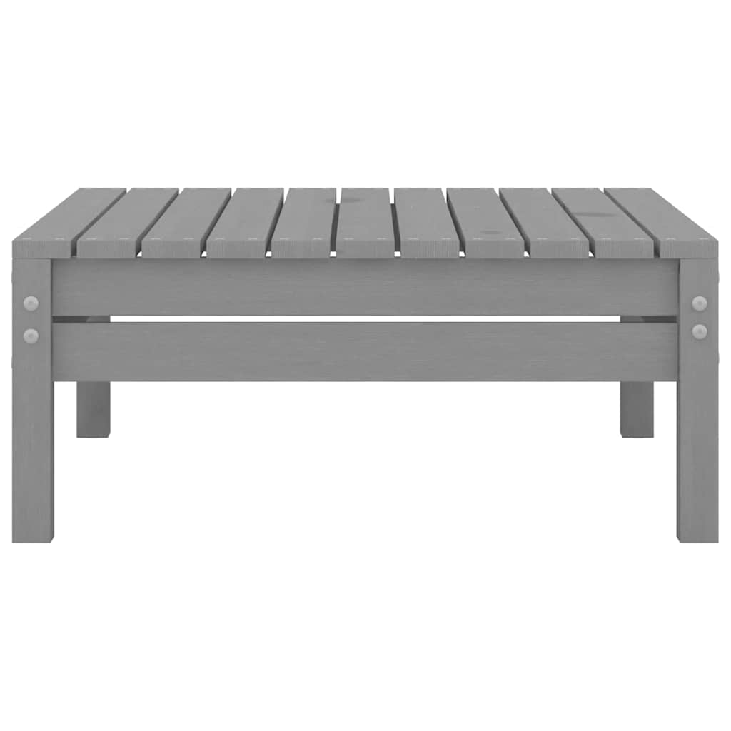 3-tlg. Garten-Lounge-Set Grau Massivholz Kiefer