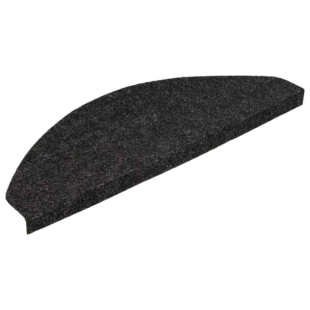 Marches d'escalier auto-adhésives 15 pcs. 56x17x3 cm Noir
