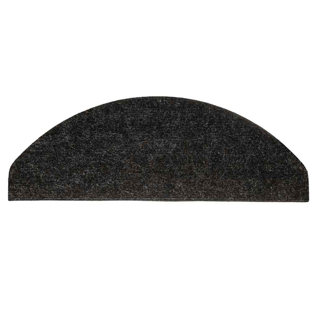 Marches d'escalier auto-adhésives 15 pcs. 56x17x3 cm Noir