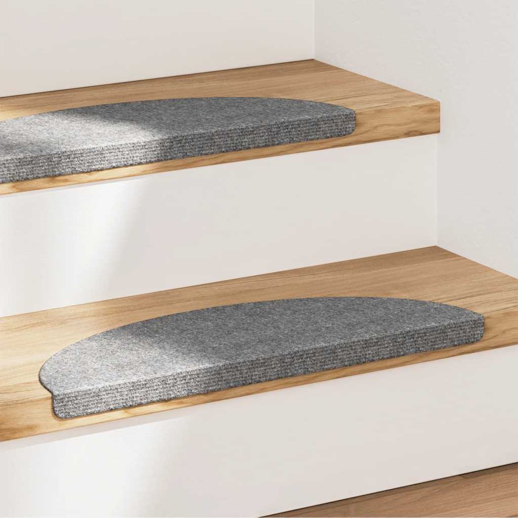 Tapis de marche autocollants 15 pcs. 56x17x3 cm Gris