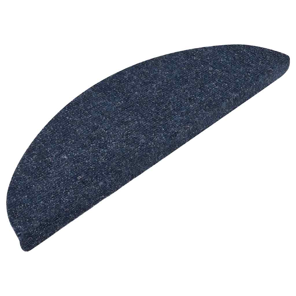 Stair Mats Self-Adhesive 15 Pcs. 56x17x3 cm Blue