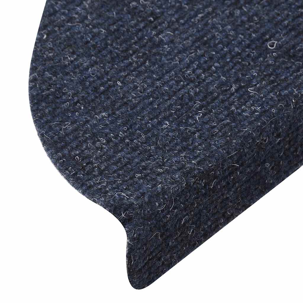 Stair Mats Self-Adhesive 15 Pcs. 56x17x3 cm Blue