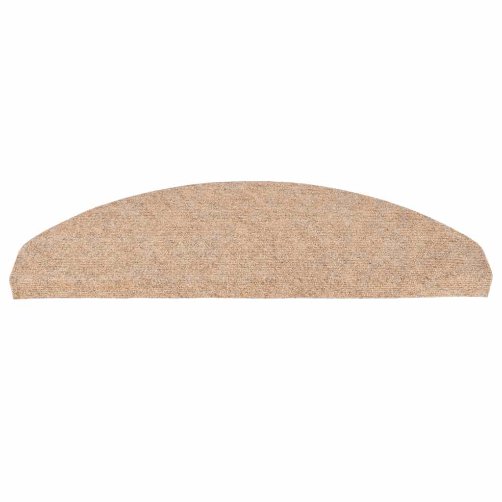 Marches d'escalier autocollantes, lot de 15, 65x22,5x3,5 cm, beiges