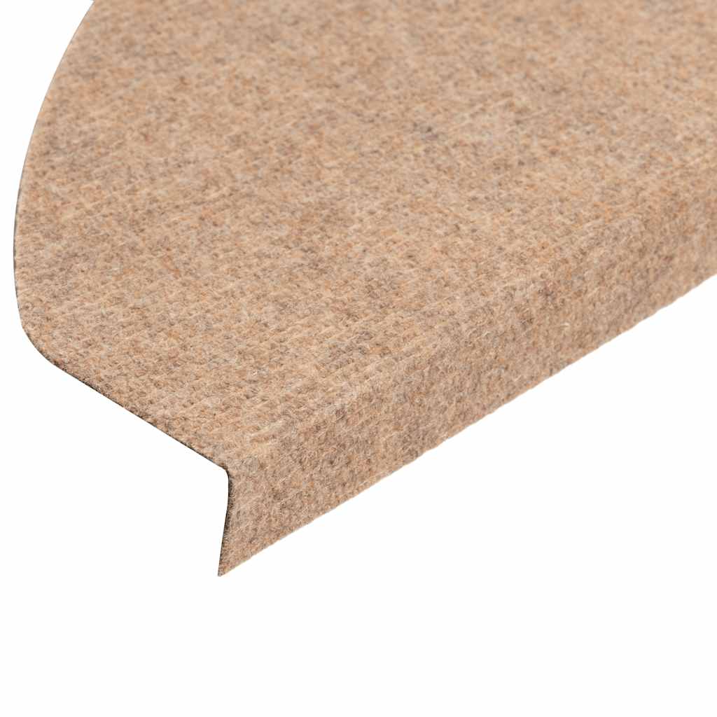 Marches d'escalier autocollantes, lot de 15, 65x22,5x3,5 cm, beiges