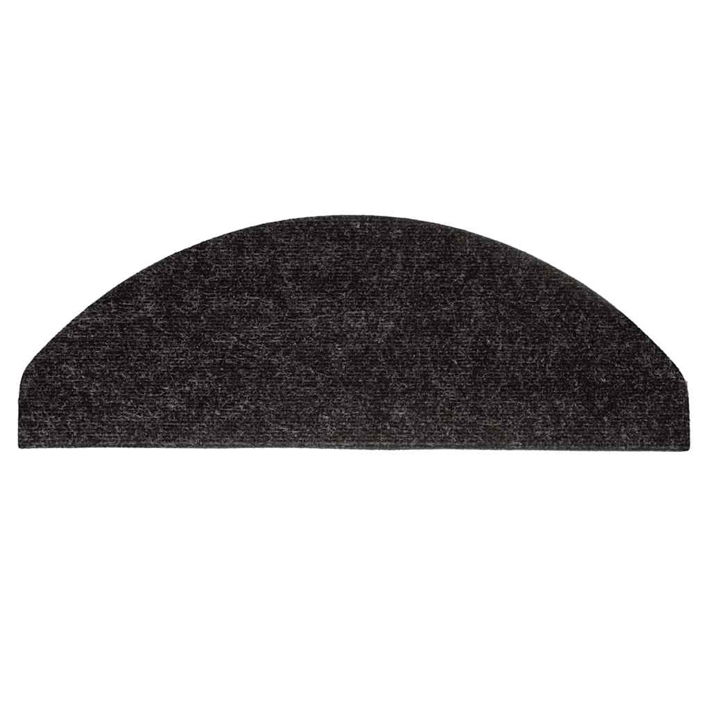 Stair Mats Self-Adhesive 15 pcs. 65x22.5x3.5 cm Anthracite
