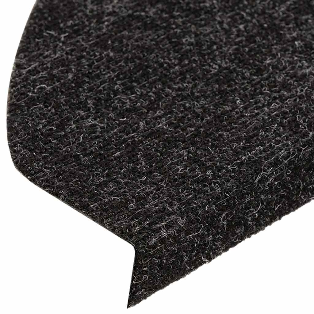 Stair Mats Self-Adhesive 15 pcs. 65x22.5x3.5 cm Anthracite