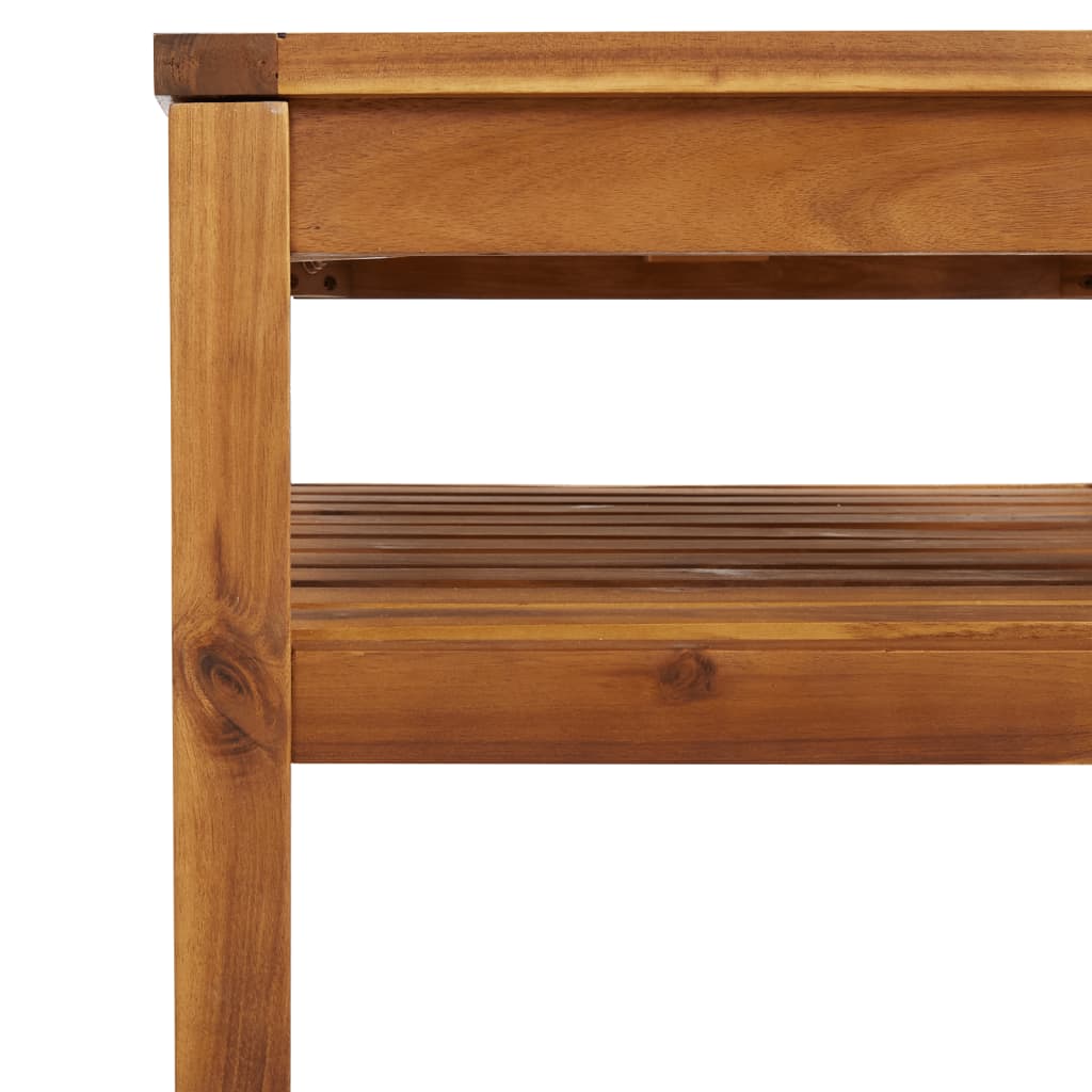 5-tlg. Garten-Lounge-Set mit Auflage Massivholz Akazie