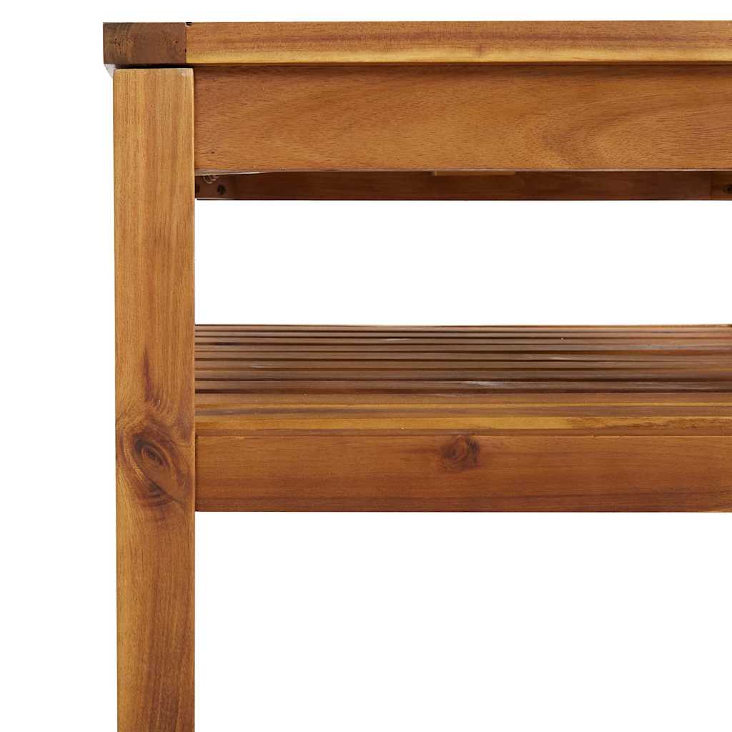 5-tlg. Garten-Lounge-Set mit Auflage Massivholz Akazie