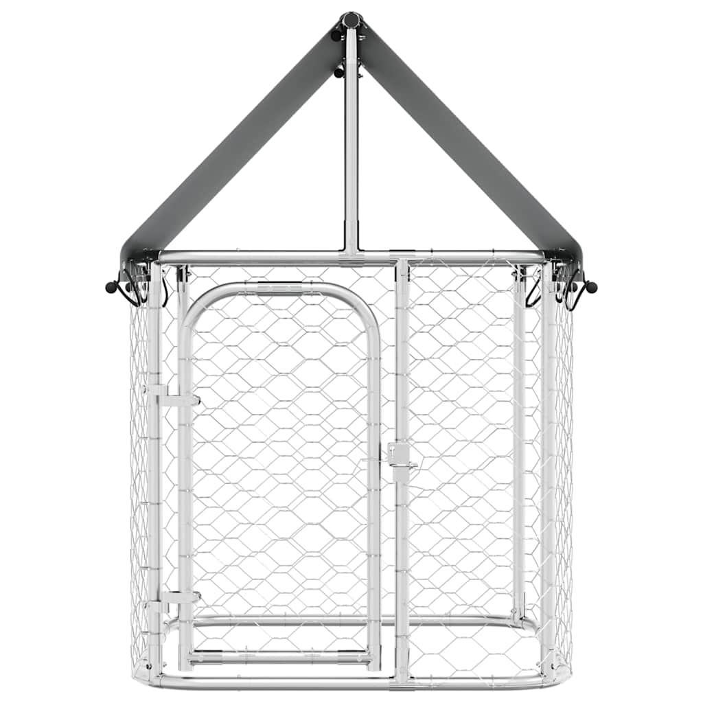 Outdoor-Hundezwinger mit Dach 100x100x150 cm