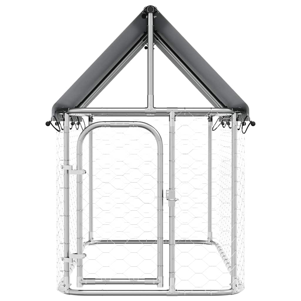 Outdoor-Hundezwinger mit Dach 200x100x150 cm