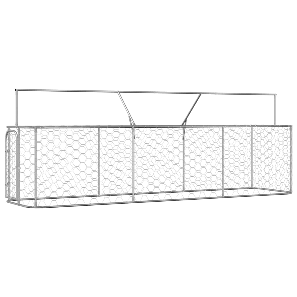 Outdoor-Hundezwinger mit Dach 400x100x150 cm