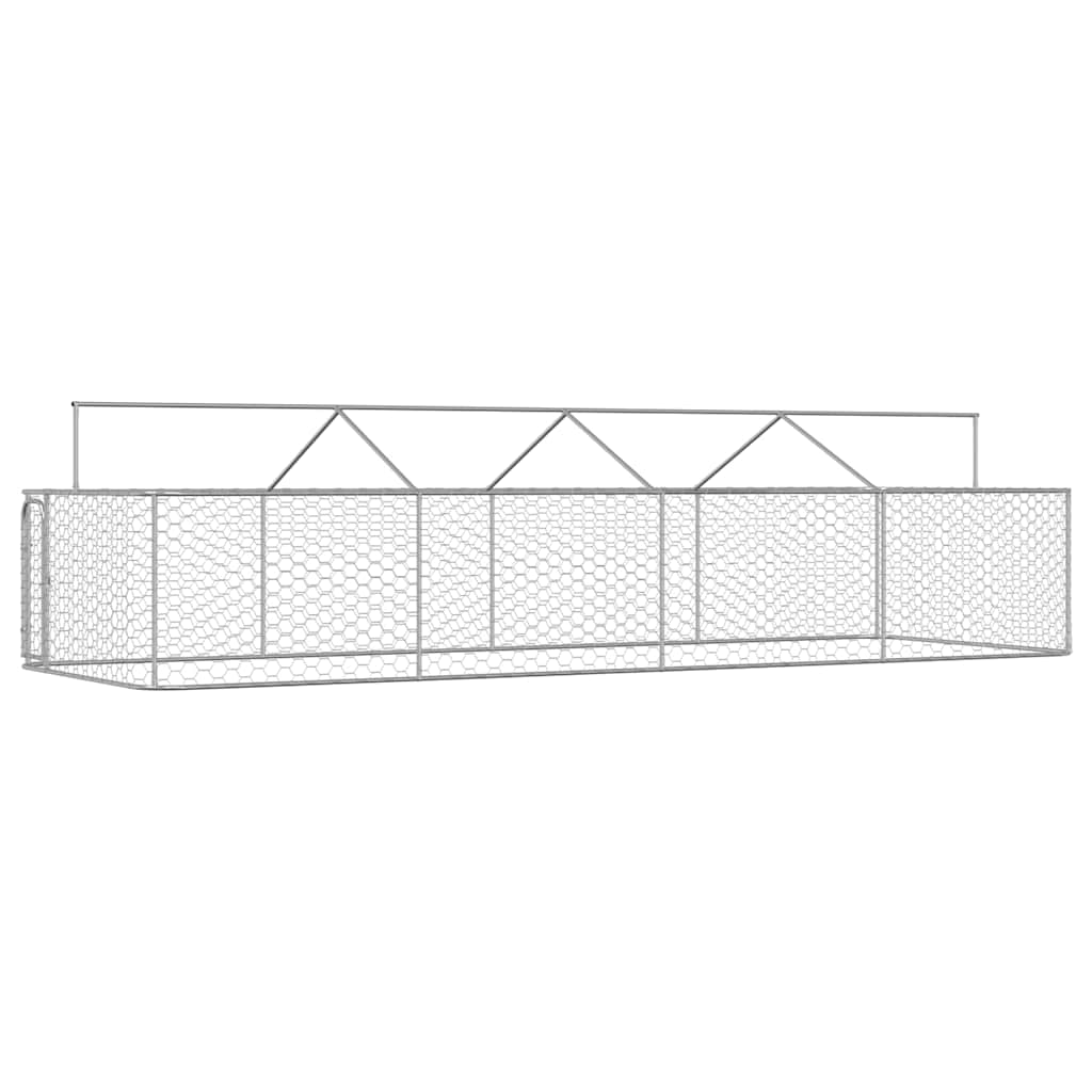 Outdoor-Hundezwinger mit Dach 600x200x150 cm