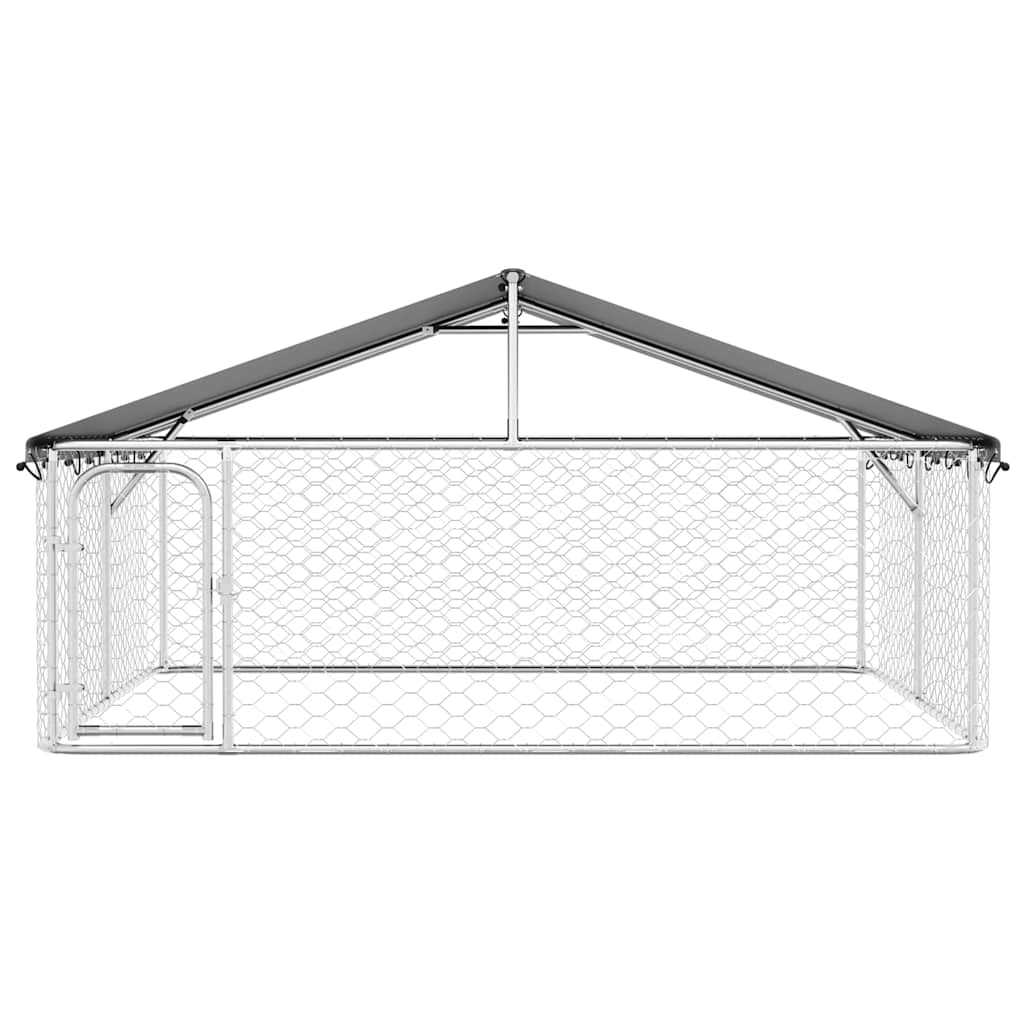 Outdoor-Hundezwinger mit Dach 300x300x150 cm