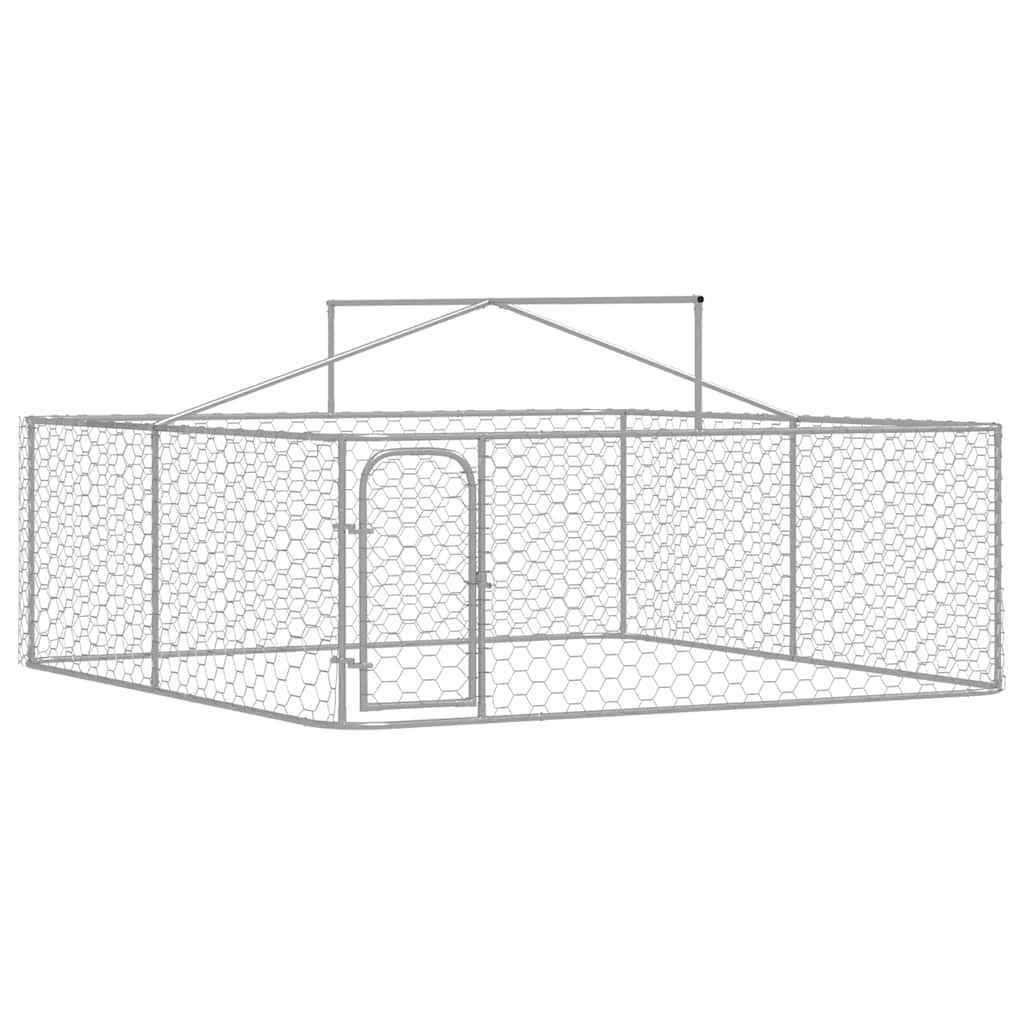 Outdoor-Hundezwinger mit Dach 300x300x150 cm