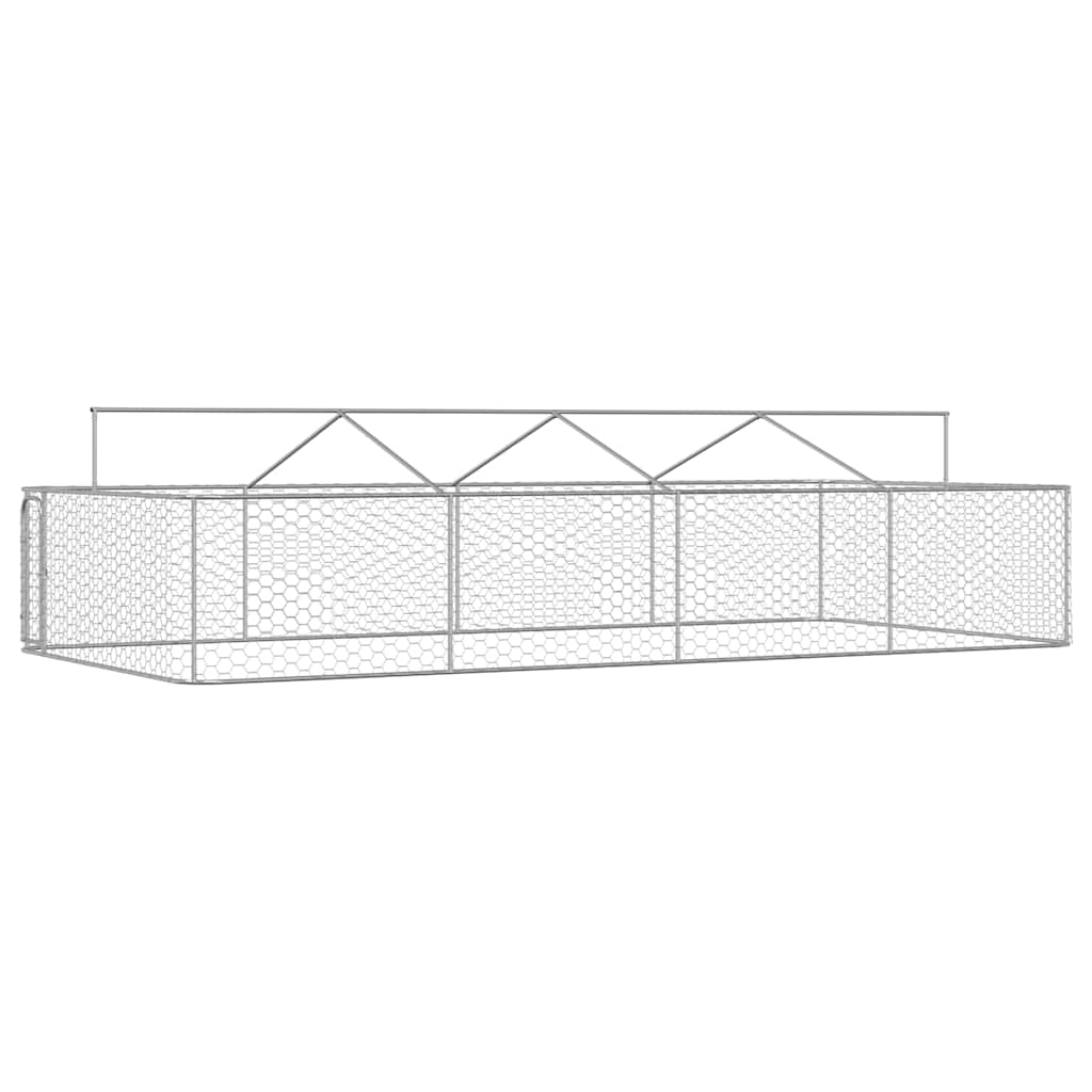 Outdoor-Hundezwinger mit Dach 600x300x150 cm