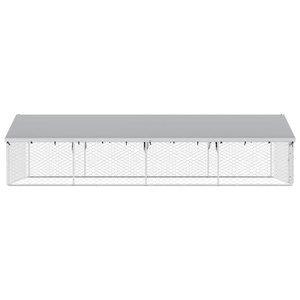 Outdoor-Hundezwinger mit Dach 600x300x150 cm